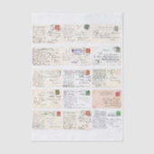 15 Authentic Vintage Postcard Backs ET2 Decoupage Seidenpapier (Vorderseite)