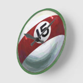 15 Ball Runde Wanduhr (Winkel)