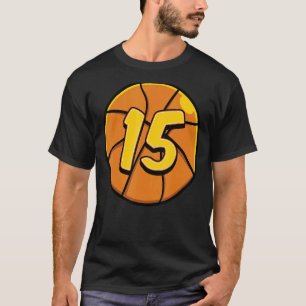 15 Basketball Geburtstag Themenabend Party 15. T-Shirt