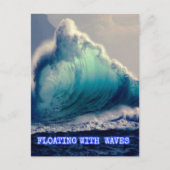 15.Blaue Ozeanwellen, Geschenke für Meeresliebhabe Postkarte (Vorderseite)