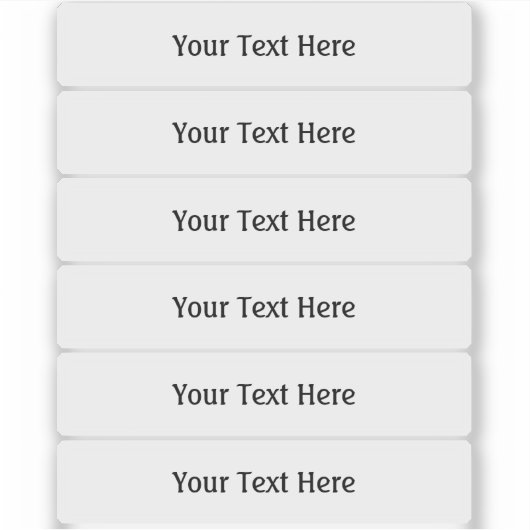 15 cm breite, transparente Etiketten (Vorderseite)