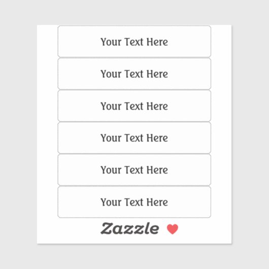 15 cm breite, transparente Etiketten (Blatt)