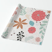 15 cm x 20 m Blumenpapier Geschenkpapier (Ungerollt)