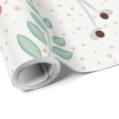 15 cm x 20 m Blumenpapier Geschenkpapier (Rolleneckpunkt)