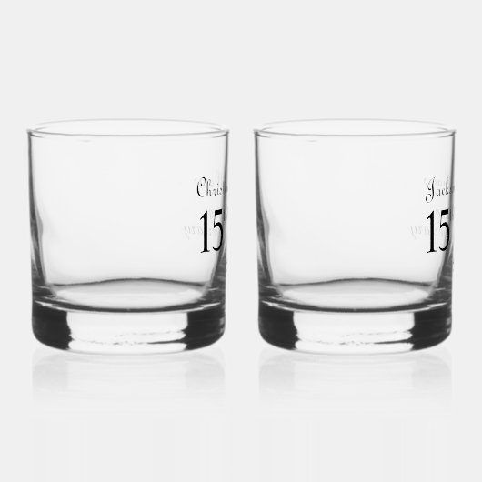 15. Crystal Wedding Anniversary Whiskyglas (Rechts)