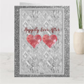 15. Crystal Wedding Jubiläumskarte für Ehefrau Karte (Rückseite)