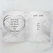 15. Crystal Wedding Jubiläumskarte für Ehemann Karte (Innenseite)