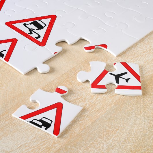 15 Dreieck-Verkehrszeichen Puzzle (Seite)