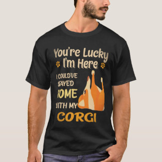 15 Du bist ein Glückspilz Corgi T-Shirt
