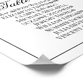 15 einfache, elegante Hochzeitskarte Poster (Ecke)