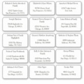 15 Einfache persönliche Gästenadresse Aufkleber (Vorderseite)