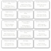 15 Einfache persönliche Gästenadresse Aufkleber (Vorderseite)