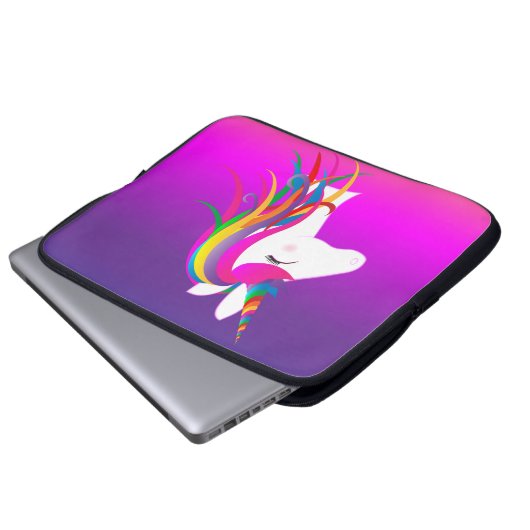 15" Einhorn-Neopren-Laptop-Hülse Laptopschutzhülle (Vorne Knopf)