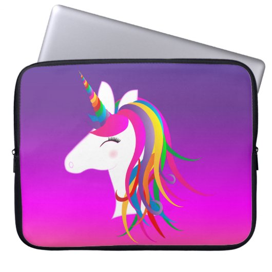 15" Einhorn-Neopren-Laptop-Hülse Laptopschutzhülle (Vorderseite)
