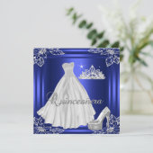 15. Elite Elegant Geburtstagsparty Einladung (Stehend Vorderseite)