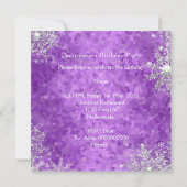 15. Elite Elegant Geburtstagsparty Einladung (Rückseite)