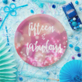 15 & Fabulous - 15. Geburtstagspapier-Teller Pappteller (Party)