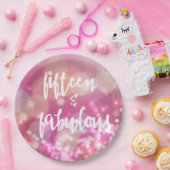 15 & Fabulous - 15. Geburtstagspapier-Teller Pappteller (Party)