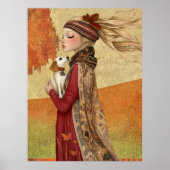 *~* 15 FD2 Herbst Herbst Weiße Mädchen Herbst Retr Poster (Vorne)