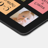 15 Foto, 6 Farbblock auf Schwarz Schreibtischunterlage (Ecke)