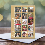 15 Foto Bestes Jahr und trotzdem HYN Minimal Gold Feiertagskarte<br><div class="desc">Verwenden Sie mehrere quadratische Fotos und machen Sie einen einzigartigen und trendigen Gruß und New Years Titel mit einem auffallenden,  feinen Streifen Muster auf der Rückseite. Wenn Sie etwas bewegen möchten,  klicken Sie auf die Schaltfläche Anpassen,  um Änderungen vorzunehmen.</div>