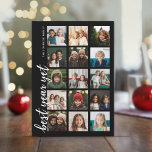 15 Foto Bestes Jahr und trotzdem HYN Minimal Schwa Feiertagskarte<br><div class="desc">Verwenden Sie mehrere quadratische Fotos und machen Sie einen einzigartigen und trendigen Gruß und New Years Titel mit einem auffallenden,  feinen Streifen Muster auf der Rückseite. Wenn Sie etwas bewegen möchten,  klicken Sie auf die Schaltfläche Anpassen,  um Änderungen vorzunehmen.</div>