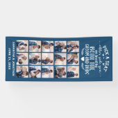 15 Foto Collage Blau/Weiß Willkommen bei unserer H Banner (Horizontal)