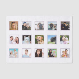 15 Foto Collage Family Decoupage  Seidenpapier