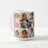 15 Foto Collage Grid - Terracotta Kaffeetasse (Vorderseite Links)