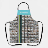 15 Foto Collage Grid überall mit Racing Stripes Schürze (Vorderseite)