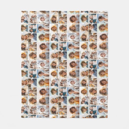 15-Foto-Collage-Raster - Muster überall Fleecedecke (Vorderseite)