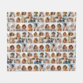 15-Foto-Collage-Raster - Muster überall Fleecedecke (Vorderseite (Horizontal))