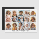 15-Foto-Collage-Raster - Skripttext - Magnet (Vorne/Hinten)