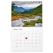 15 Foto Landschaftliche Berge Persönlich gestalten Kalender (Feb 2027)