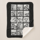 15 FotoCollage - CAN EDIT Hintergrundfarbe Sherpadecke (Vorderseite)