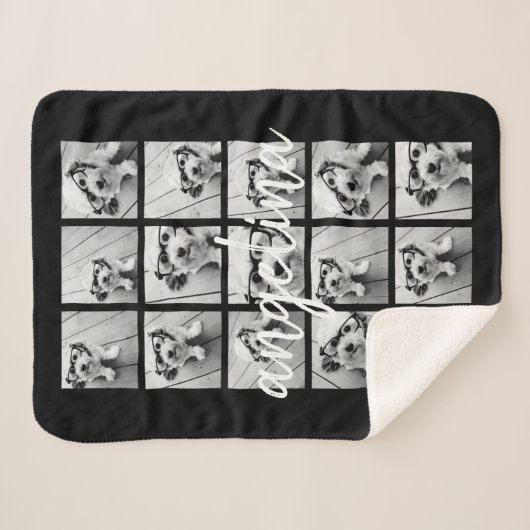 15 FotoCollage - CAN EDIT Hintergrundfarbe Sherpadecke (Vorderseite (Horizontal))