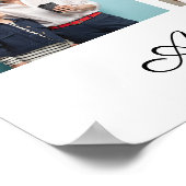 15 Fotocollage Eigene Grußkarte hinzufügen Poster (Ecke)