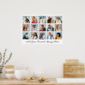 15 Fotocollage Eigene Grußkarte hinzufügen Poster (Küche)