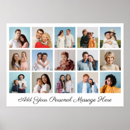 15 Fotocollage Eigene Grußkarte hinzufügen Poster