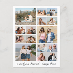 15 Fotocollage Eigene Grußkarte hinzufügen Postkarte