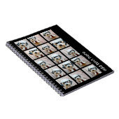 15 FotoCollage mit serifenem Text - Schwarz-weiß Notizblock (Rechte Seite)