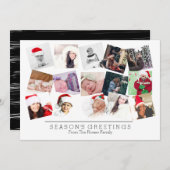 15 Fotocollage Weihnachten Schwarz-weiß (Vorne/Hinten)