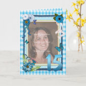 15. Fotokarte zum Geburtstag Karte (Gelbe Blume)