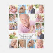 15 Fotomaterial für immer in unseren Herzen Fleecedecke (Vorderseite)