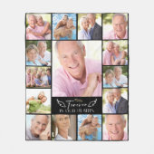 15 Fotomaterial für immer in unseren Herzen Fleecedecke (Vorderseite)