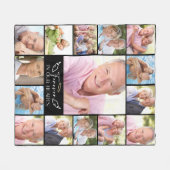 15 Fotomaterial für immer in unseren Herzen Fleecedecke (Vorderseite (Horizontal))