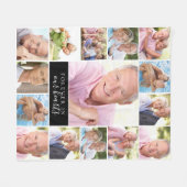 15 Fotomaterial für immer in unseren Herzen Fleecedecke (Vorderseite (Horizontal))