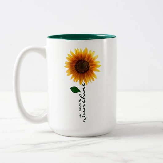 15 g Zwei-Tone-Tasse - Sie sind mein Sonnenschein Zweifarbige Tasse (Links)