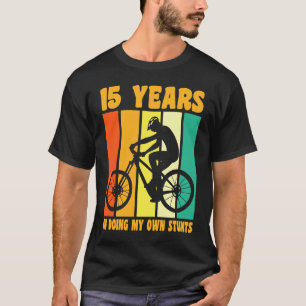 15. Geburtstag 15 Jahre Altes Radfahren 15 t T-Shirt