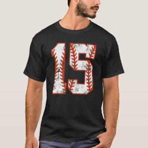 15. Geburtstag Baseball Fünfzehn 15 Jahre alter Ju T-Shirt